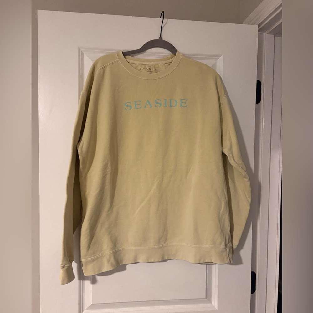 yellow seaside crewneck